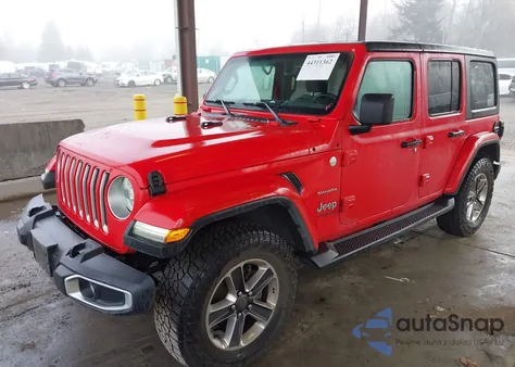 2018 Jeep Wrangler Unlimited Sahara 4X4 z USA, uszkodzony, nr VIN 1C4HJXEG0JW247662